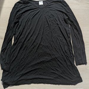 Soma Black Ribbed Sleep Dress